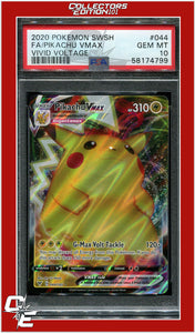 Vivid Voltage 044 Full Art Pikachu Vmax PSA 10