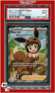 Shining Fates 070 Full Art Poke Kid PSA 9