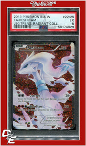 Legendary Treasures Radiant Collection 22/25 Full Art Reshiram PSA 5