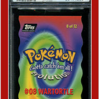 Topps Pokemon the Movie Die-Cut 8 Wartortle PSA 7