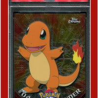 Topps Chrome Pokemon T.V. 4 Charmander PSA 7