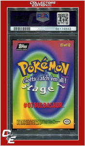 Topps Pokemon Edt E1 Bulbasaur #1 PSA 6