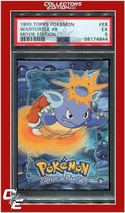 Topps Pokemon Edt E8 Wartortle #8 PSA 5