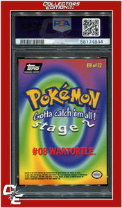 Topps Pokemon Edt E8 Wartortle #8 PSA 5