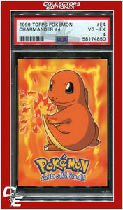 Topps Pokemon Edt E4 Charmander #4 PSA 4