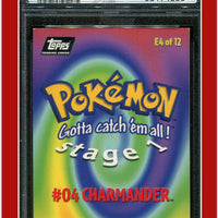 Topps Pokemon Edt E4 Charmander #4 PSA 4