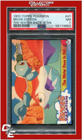 Topps Pokemon Edt 47 Movie Edition the Water Race Is on PSA 7
