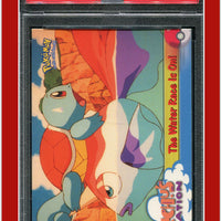 Topps Pokemon Edt 47 Movie Edition the Water Race Is on PSA 7