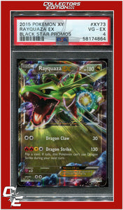 XY Black Star Promo XY73 Rayquaza EX PSA 4