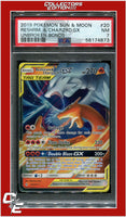 Unbroken Bonds 20 Reshiram & Charizard GX PSA 7
