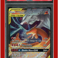 Unbroken Bonds 20 Reshiram & Charizard GX PSA 8