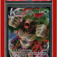 Rebel Clash 018 Full Art Rillaboom Vmax PSA 10