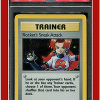 Team Rocket 16 Team Rocket's Sneak Attack Holo PSA 8