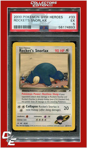 Gym Heroes 33 Rocket's Snorlax PSA 5