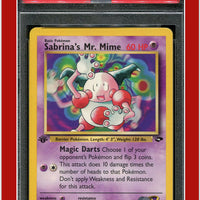 Gym Challenge 59 Sabrina's Mr. Mime 1st Edition PSA 9