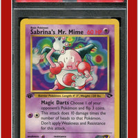 Gym Challenge 59 Sabrina's Mr. Mime 1st Edition PSA 8