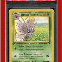 Gym Heroes 34 Sabrina's Venomoth 1st Edition PSA 4