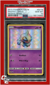 Hidden Fates SV16 Shuppet Holo PSA 10