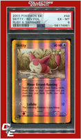 EX Ruby & Sapphire 44 Skitty Reverse Foil PSA 6
