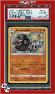 Shining Fates SV071 Sandaconda Holo PSA 10