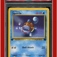 Team Rocket 68 Squirtle 1st Edition PSA 3