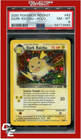 Team Rocket 83 Dark Raichu Holo PSA 8
