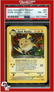 Team Rocket 83 Dark Raichu Holo PSA 8