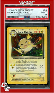 Team Rocket 83 Dark Raichu Holo PSA 9