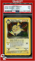 Team Rocket 83 Dark Raichu Holo PSA 7
