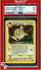 Team Rocket 83 Dark Raichu Holo PSA 7