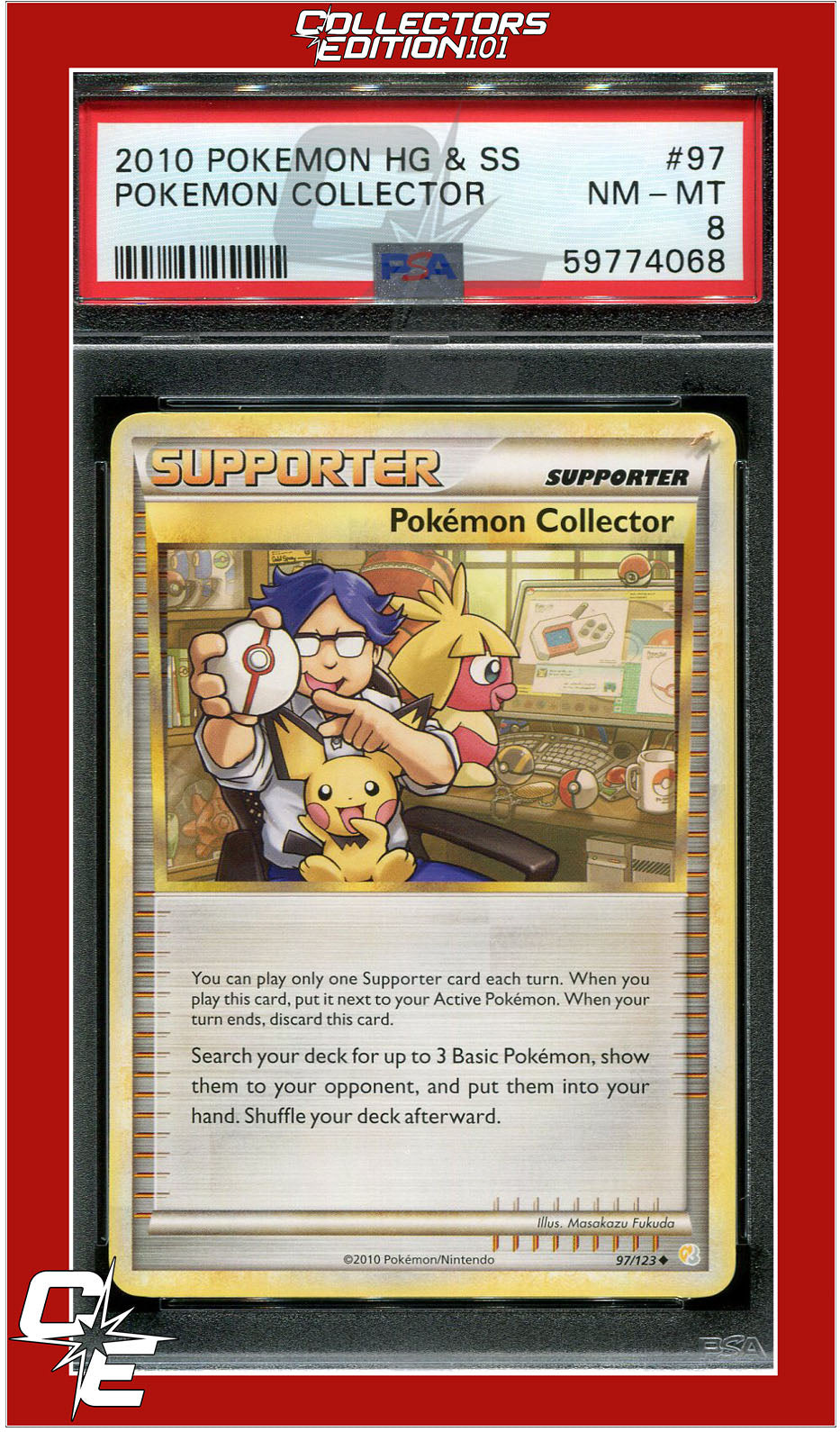 Heartgold & Soulsilver 97 Pokemon Collector PSA 8