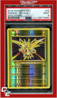 Evolutions 42 Zapdos Reverse Foil PSA 9
