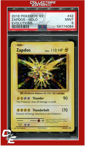 Evolutions 42 Zapdos Holo PSA 9