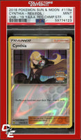 Ultra Prism 119a Cynthia Reverse Foil 2019 Regional Championships STAFF PSA 9
