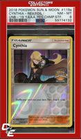Ultra Prism 119a Cynthia Reverse Foil 2019 Regional Championships STAFF PSA 8
