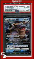 Unbroken Bonds 35 Blastoise GX PSA 10
