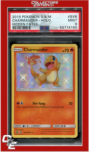 Hidden Fates SV6 Charmander Holo PSA 9