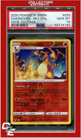 Vivid Voltage 025 Charizard Reverse Foil PSA 10
