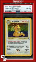 Fossil 4 Dragonite Holo PSA 4
