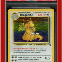 Fossil 4 Dragonite Holo PSA 4