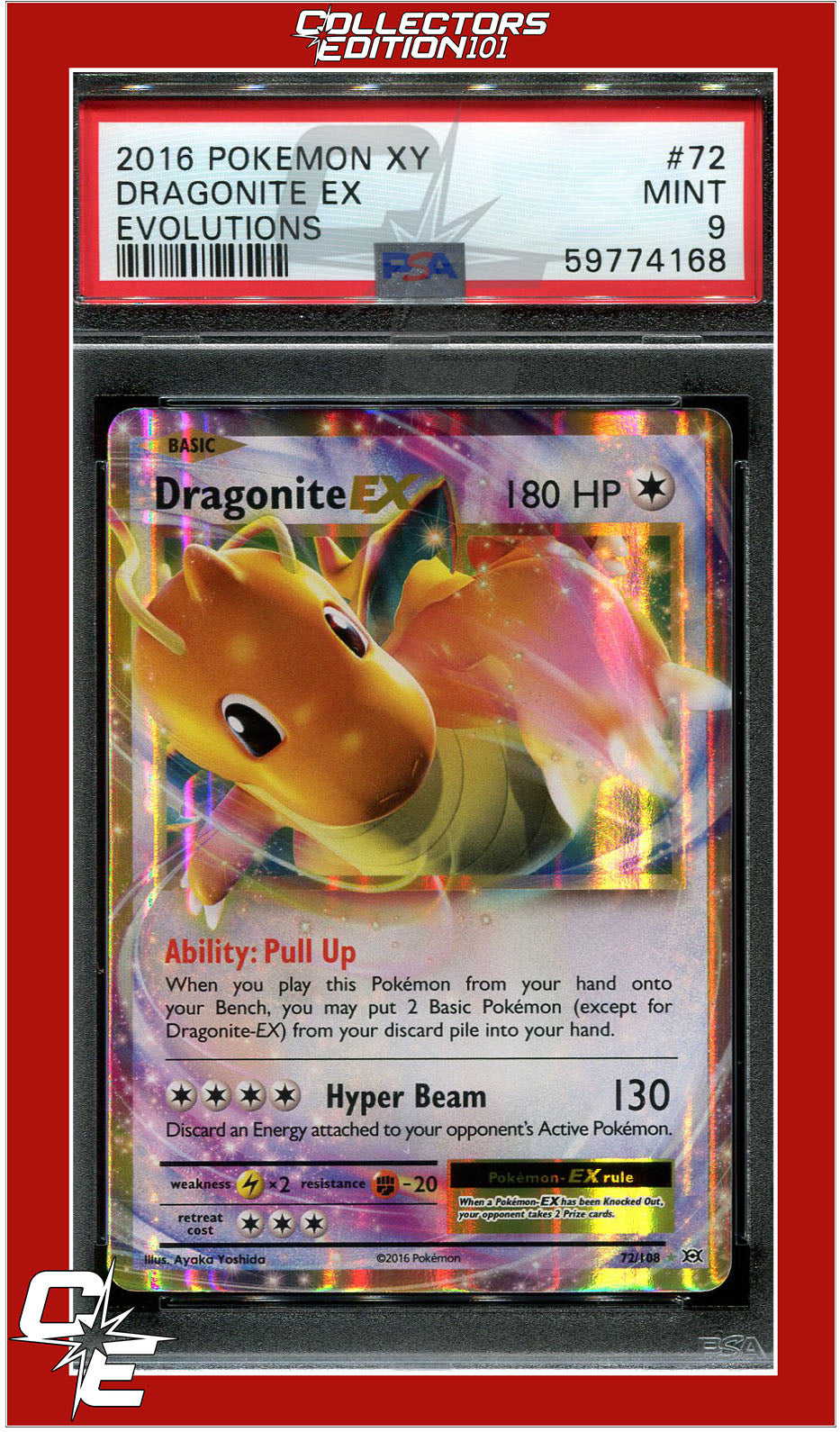 2016 Evolutions Dragonite EX buy PSA 10