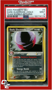 EX Team Rocket Returns 4 Dark Electrode Holo PSA 9