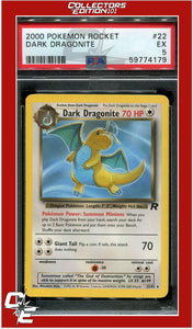 Team Rocket 22 Dark Dragonite PSA 5