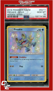 Hidden Fates SV11 Froakie Holo PSA 10