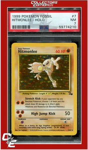 Fossil 7 Hitmonlee Holo PSA 7