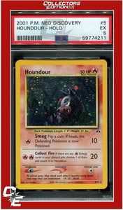 Neo Discovery 5 Houndour Holo PSA 5