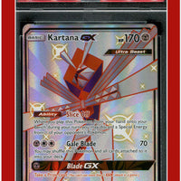 Hidden Fates SV73 Full Art Kartana GX PSA 8