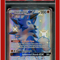 Hidden Fates SV67 Full Art Lycanroc GX PSA 10