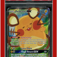 Unbroken Bonds 195a Full Art Dedenne GX 2020 Yellow A Alternate Art PSA 10