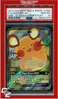 Unbroken Bonds 195a Full Art Dedenne GX 2020 Yellow A Alternate Art PSA 10
